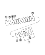 68158707AA - AS60T; 6 Speed; Automatic Transaxle: 1st And Reverse Brake Piston for Fiat: 500 Image
