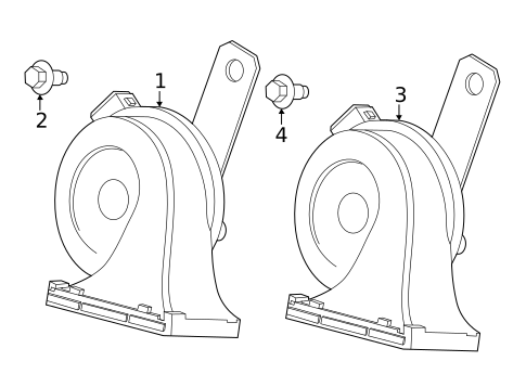 Horn for 2025 Volvo EX30 #0