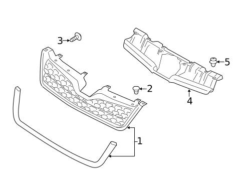 Grille & Components for 2014 Subaru Forester #0