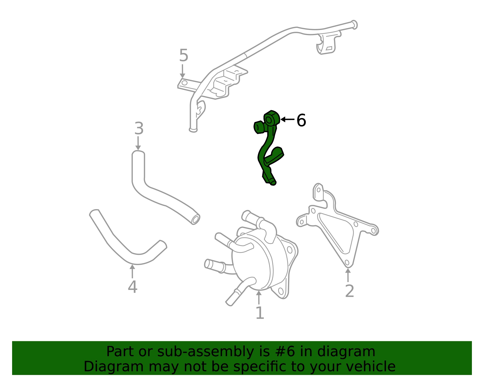 25910-RPC-000 - 2006-2011 Honda Civic - Pipe A (Atf) | Genuine Honda Parts