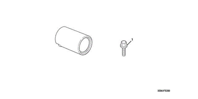 Exhaust Finisher for 2006 Honda CR-V #0