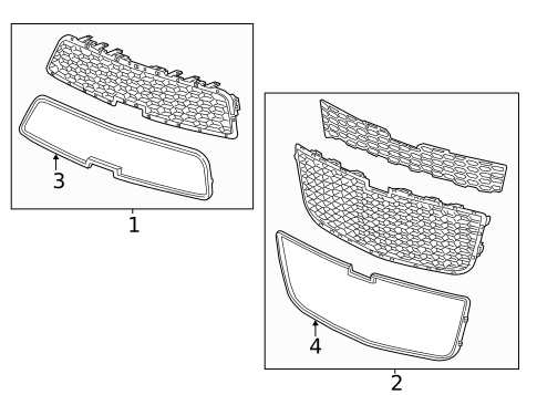 Grille & Components for 2014 Chevrolet Sonic #0