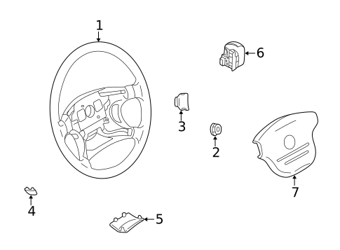 Steering Wheel & Trim for 2000 Nissan Altima #0