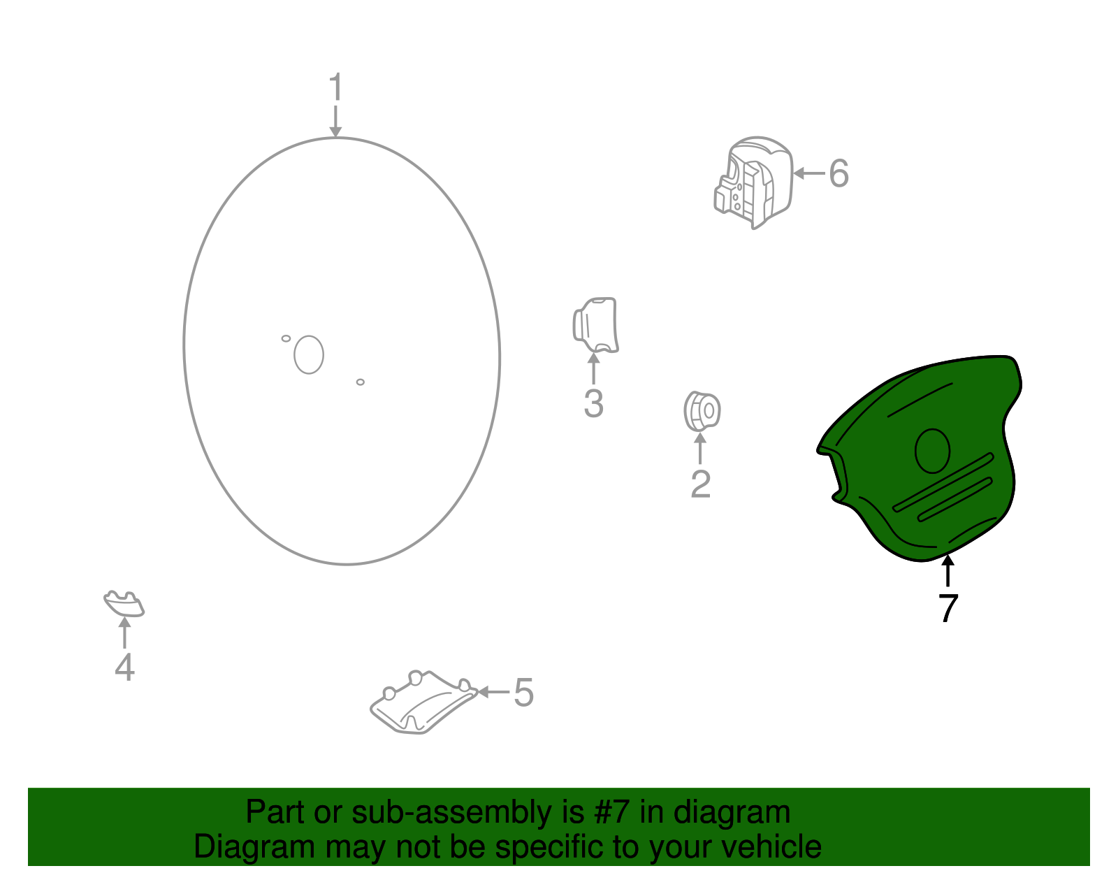 Driver Air Bag - Nissan (K8510-9E001)