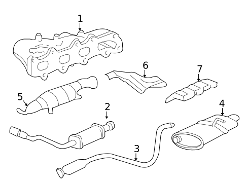 Exhaust Components for 1998 Chevrolet Cavalier #0
