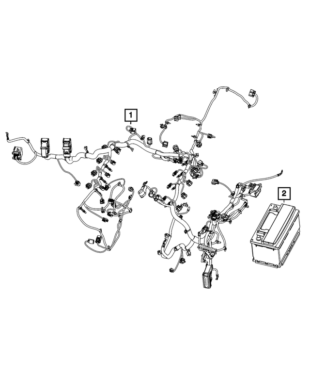 68572350AD - Electrical: Engine Wiring for Ram: 1500 Classic Image