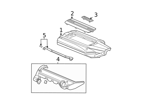 Engine Appearance Cover for 2004 Honda Pilot #0