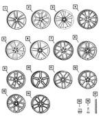 6DD07NTSAB - : Wheel-Aluminum for Dodge: Challenger, Charger Image