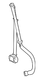 19260327 - Electrical: Belt &amp; Retractor for Chevrolet: Silverado 1500, Silverado 2500 HD, Silverado 3500 HD | GMC: Sierra 1500, Sierra 2500 HD, Sierra 3500 HD Image