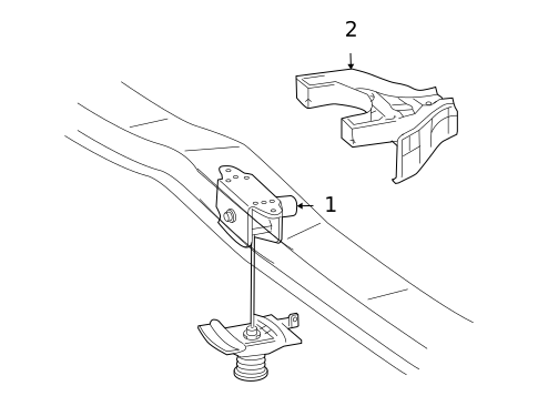 Spare Tire Carrier for 2006 Lexus GX470 #0
