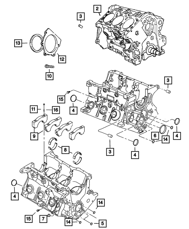 4556222AB - 3.8L Gas; Engine: Cylinder Block Oil Hole Plug for Mopar Image