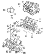 68019238AA - : Short Block Engine for Mopar Image