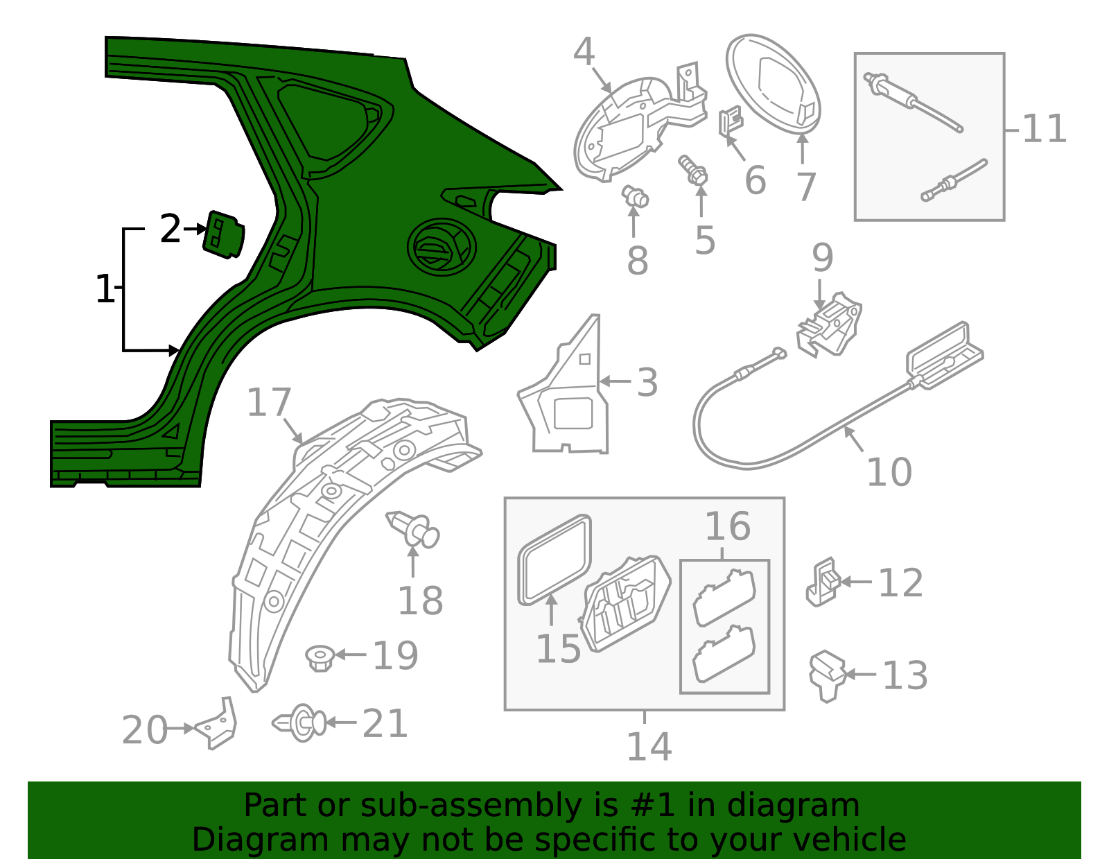 D2YP-71-41X - Quarter Panel 2016-2021 Mazda CX-3 | Mazda-Parts