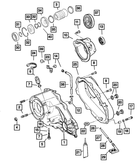 Case and Related Parts for 2004 Jeep Wrangler #0
