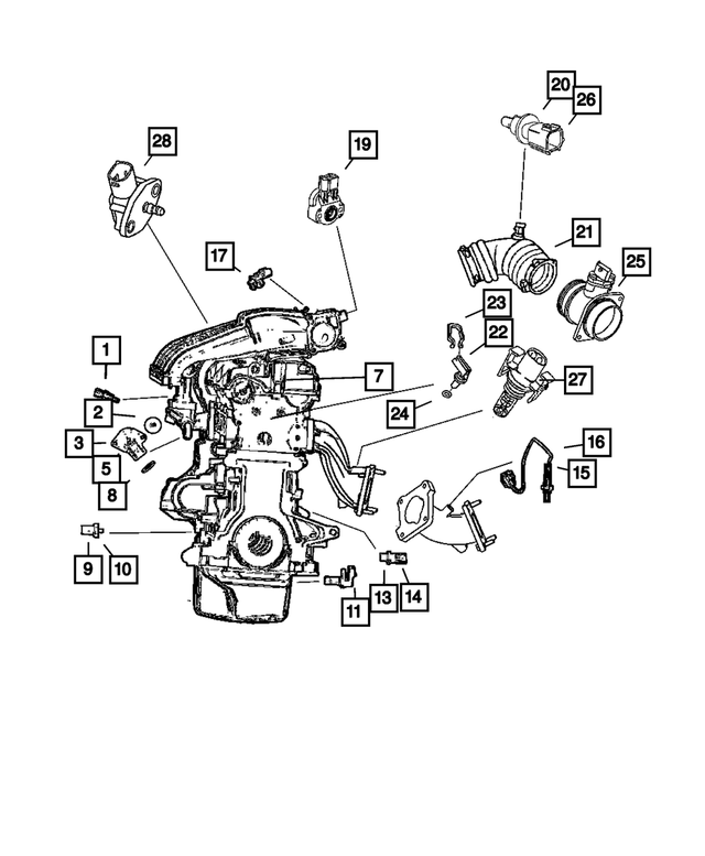 56028563AA - Electrical: Knock Sensor for Mopar Image image