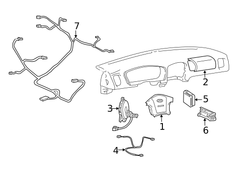 Air Bag Components for 2004 Hyundai Sonata #0