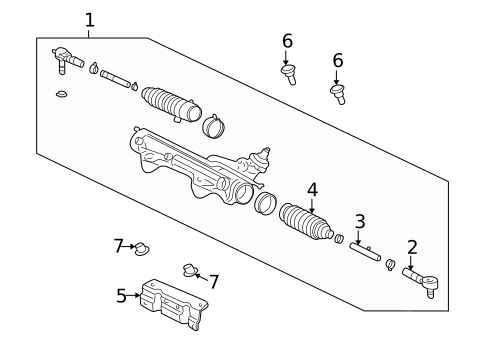 Steering Gear & Linkage for 2004 Mercury Mountaineer #0