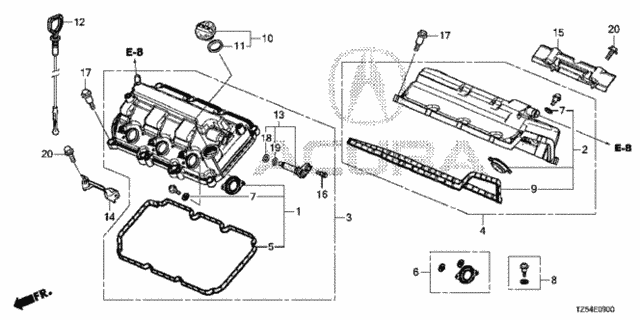 Cylinder Head Cover for 2018 Acura MDX #0