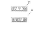 4206059 - Labels: Unleaded Fuel Only Label for Mopar Image
