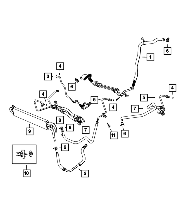 5154409AI - Steering: Power Steering Hose for Mopar Image