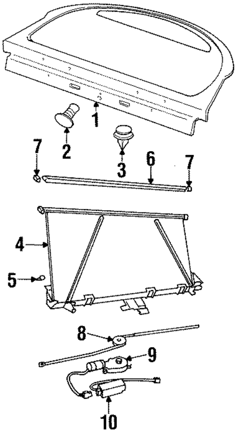 Interior Trim - Rear Body for 2001 Cadillac Catera #0