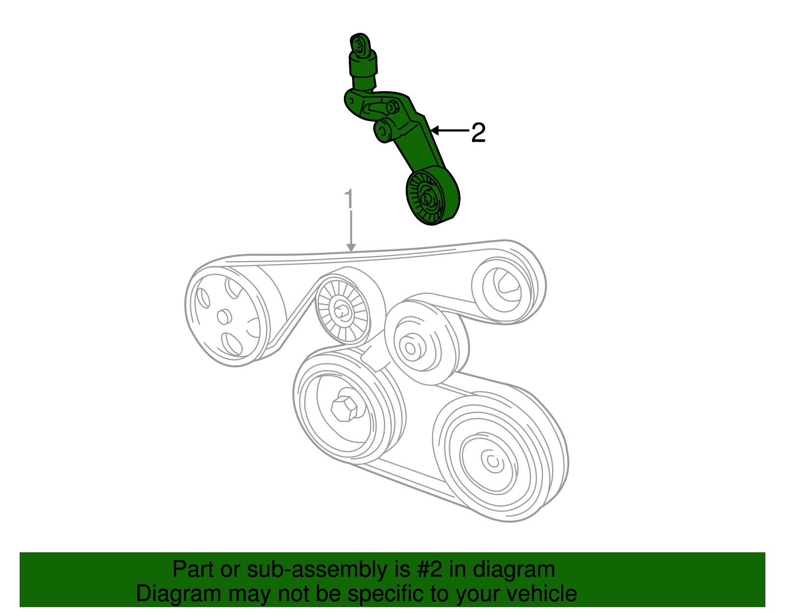 Genuine Toyota Drive Belt Tensioner 16620-0W093 | Frontier