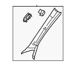 23669037001D34 - Body: Windshield Pillar Trim for Mercedes-Benz Image