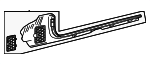 23668002009051 - Body: Kick Panel Trim for Mercedes-Benz Image