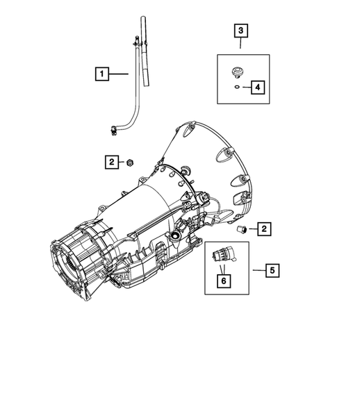 Case, Extension, Oil Pan, and Indicator (Dipstick) for 2012 Chrysler 300 #5