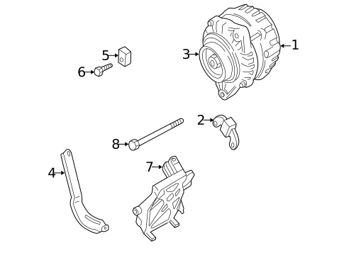 Alternator for 2004 Nissan Xterra #0
