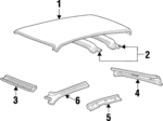 F6DZ7450202A - Body: Roof Panel for FORD Image
