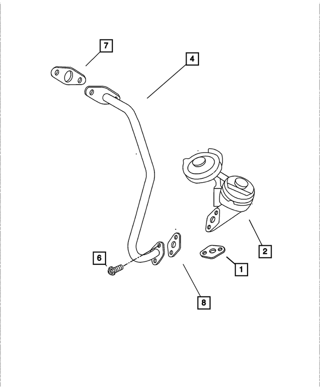 53032778AB - Emission Systems: Egr Tube for Mopar Image