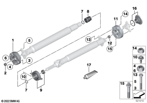 Prop Shaft, Single Components for 2025 BMW 230iX #0