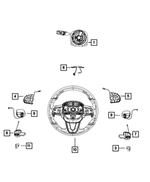 5RQ10DX9AC - Electrical: Radio Control Switch for Chrysler: 200, 300, Pacifica, Voyager | Dodge: Challenger, Charger, Durango | Jeep: Cherokee, Grand Cherokee, Grand Cherokee WK Image