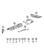 68439230AA - Exhaust: Exhaust Shield for Mopar Image