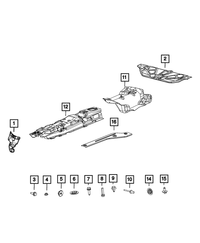 68439230AA - Exhaust: Exhaust Shield for Mopar Image