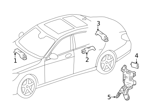 Keyless Entry Components for 2021 Mercedes-Benz GLC43 AMG #1