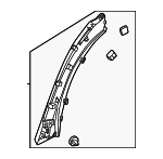 KMV651RG0B - : Pillar Molding for Mazda: CX-70, CX-90 Image