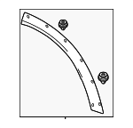 KMV651W60A - : 2024 Mazda CX-90 - Wheel Opening Molding for Mazda: CX-70, CX-90 Image