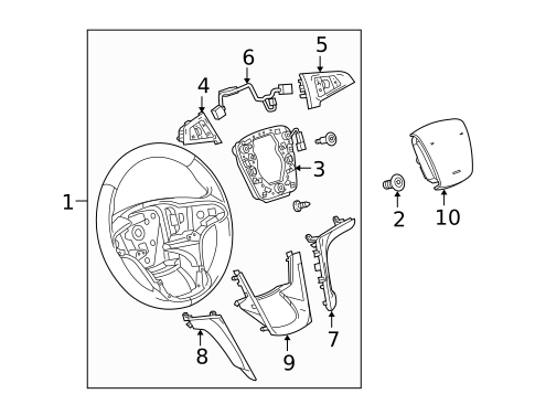 Steering Wheel for 2015 GMC Terrain #0