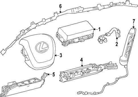 Air Bag Components for 2025 Lexus RZ450e #0