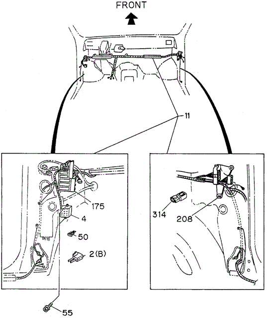 Wiring Harness (FR.) for 1997 Honda Passport #0