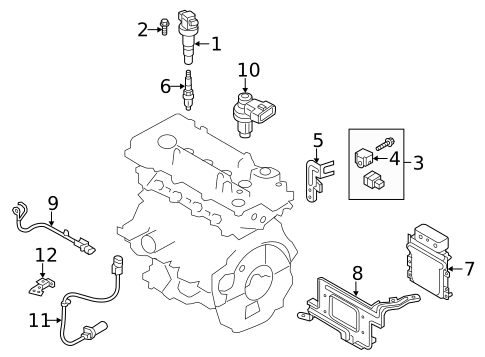 Ignition System for 2012 Hyundai Veloster #0
