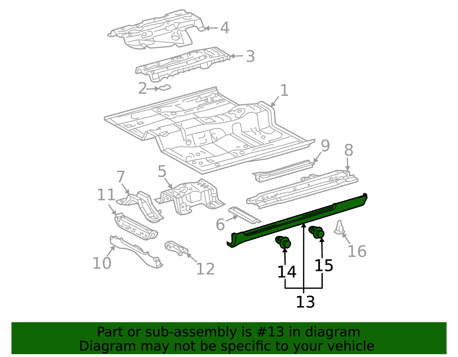 Icon Rocker Guard 2007 Toyota Solara Rocker Panel Guard 75852-AA030-B1 | Toyota Parts Center