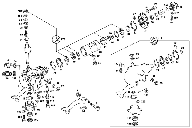 2014600051 - Steering: Steering for Mercedes-Benz: 190, 190D, 190E Image image
