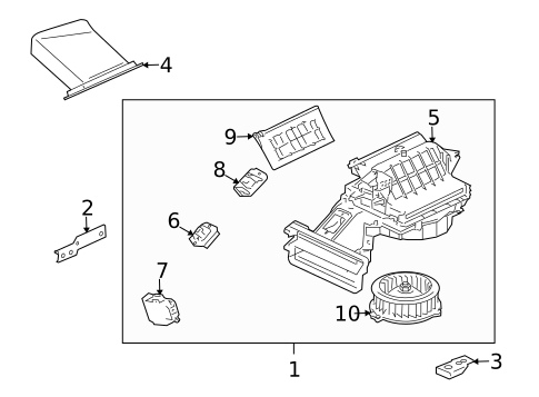 Blower Motor & Fan for 2004 Mitsubishi Endeavor #0