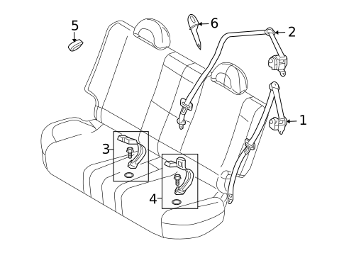 Seat Belt for 2009 Pontiac G3 #0