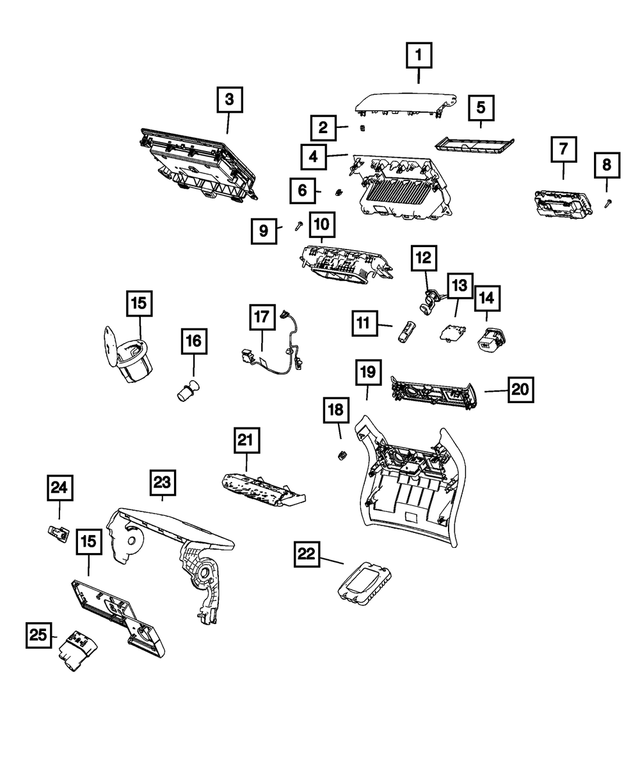 6TY51TX8AB - : Air Conditioning &amp; Heater Outlet for Mopar Image