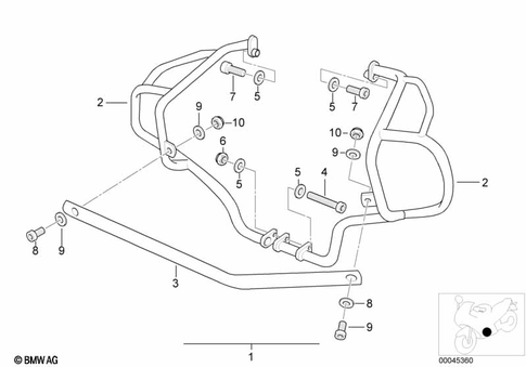 Safety Bar for 1996 BMW-Motorrad R 1100 R #3