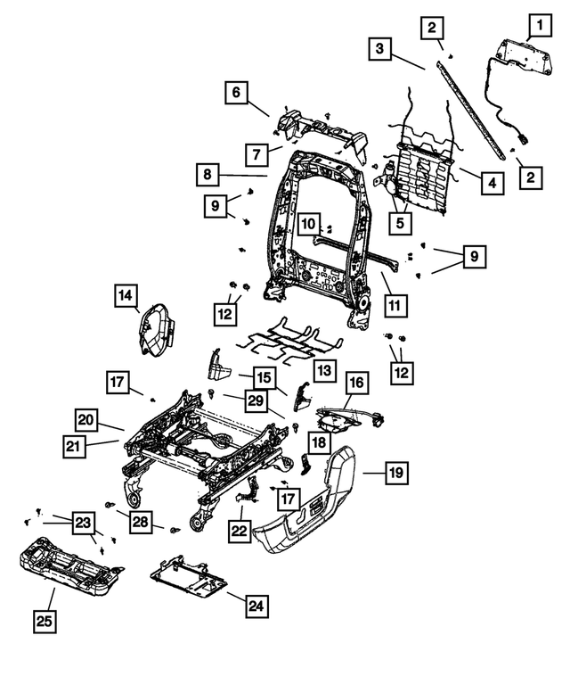 68050509AA - Interior Trim: Seat Bracket for Mopar Image